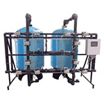 SURFACE PIPING TANDEM SOFTENING SYSTEMS WITH FRP TANK